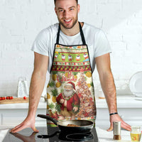 Hawaiian Santa Aloha Pineapple Christmas Apron Mele Kalikimaka LT15 - Polynesian Pride