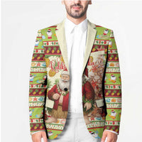 Hawaiian Santa Aloha Pineapple Christmas Blazer Mele Kalikimaka LT15 - Polynesian Pride
