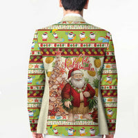 Hawaiian Santa Aloha Pineapple Christmas Blazer Mele Kalikimaka LT15 - Polynesian Pride