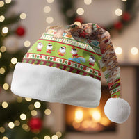 Hawaiian Santa Aloha Pineapple Christmas Santa Hat Mele Kalikimaka LT15 Without Fur Cream - Polynesian Pride