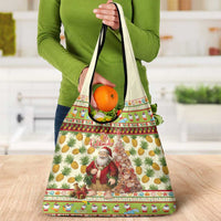 Hawaiian Santa Aloha Pineapple Christmas Grocery Bag Mele Kalikimaka LT15 - Polynesian Pride