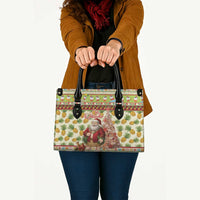 Hawaiian Santa Aloha Pineapple Christmas Leather Bag Mele Kalikimaka LT15 - Polynesian Pride