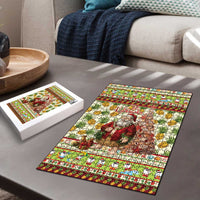 Hawaiian Santa Aloha Pineapple Christmas Puzzle Mele Kalikimaka LT15 - Polynesian Pride