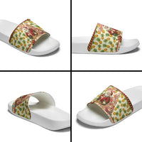 Hawaiian Santa Aloha Pineapple Christmas Slide Sandals Mele Kalikimaka LT15 - Polynesian Pride