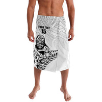 New Zealand Silver Fern Rugby Custom Lavalava Maori Tiki White Version LT15 White - Polynesian Pride