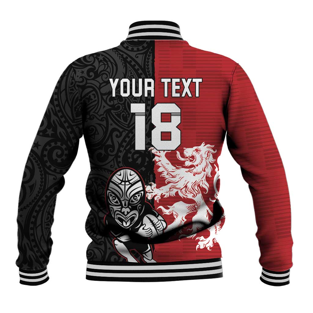 Custom British Lions New Zealand Baseball Jacket Unique Style LT18 - Polynesian Pride