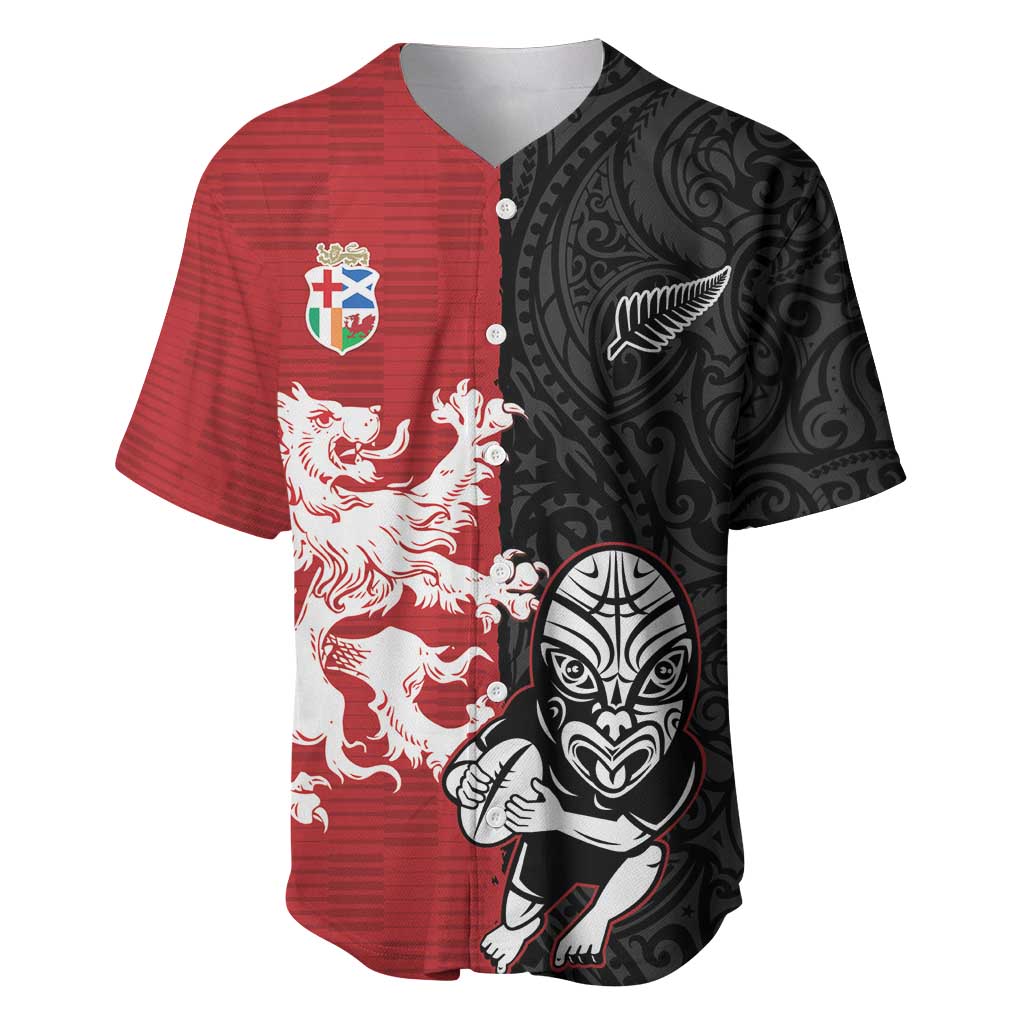 Custom British Lions New Zealand Baseball Jersey Unique Style LT18 Red - Polynesian Pride