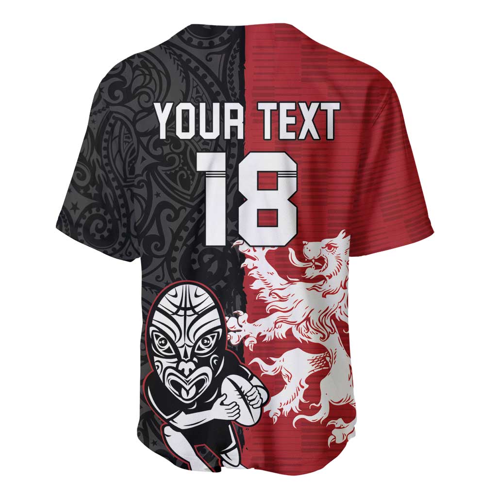 Custom British Lions New Zealand Baseball Jersey Unique Style LT18 - Polynesian Pride