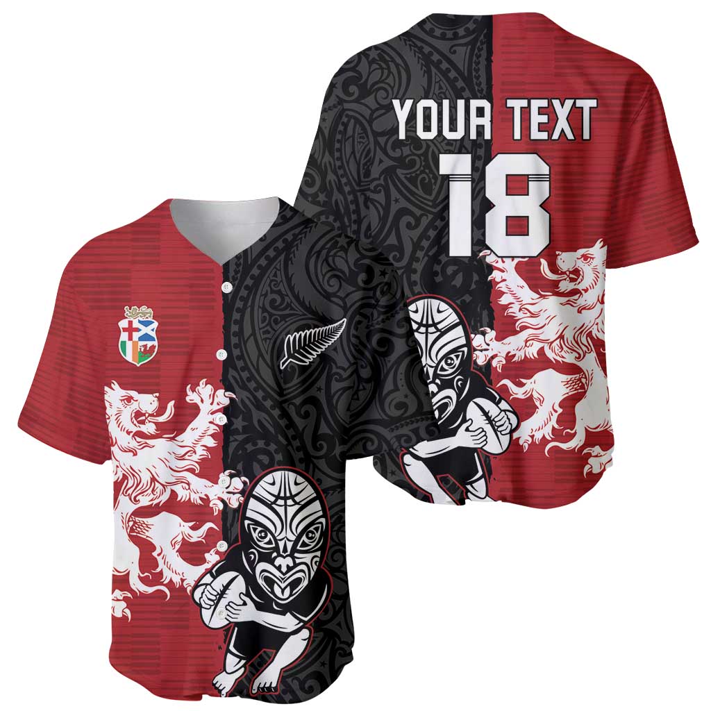 Custom British Lions New Zealand Baseball Jersey Unique Style LT18 - Polynesian Pride