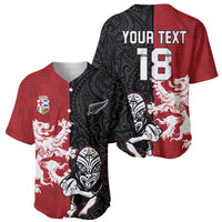 Custom British Lions New Zealand Baseball Jersey Unique Style LT18 - Polynesian Pride