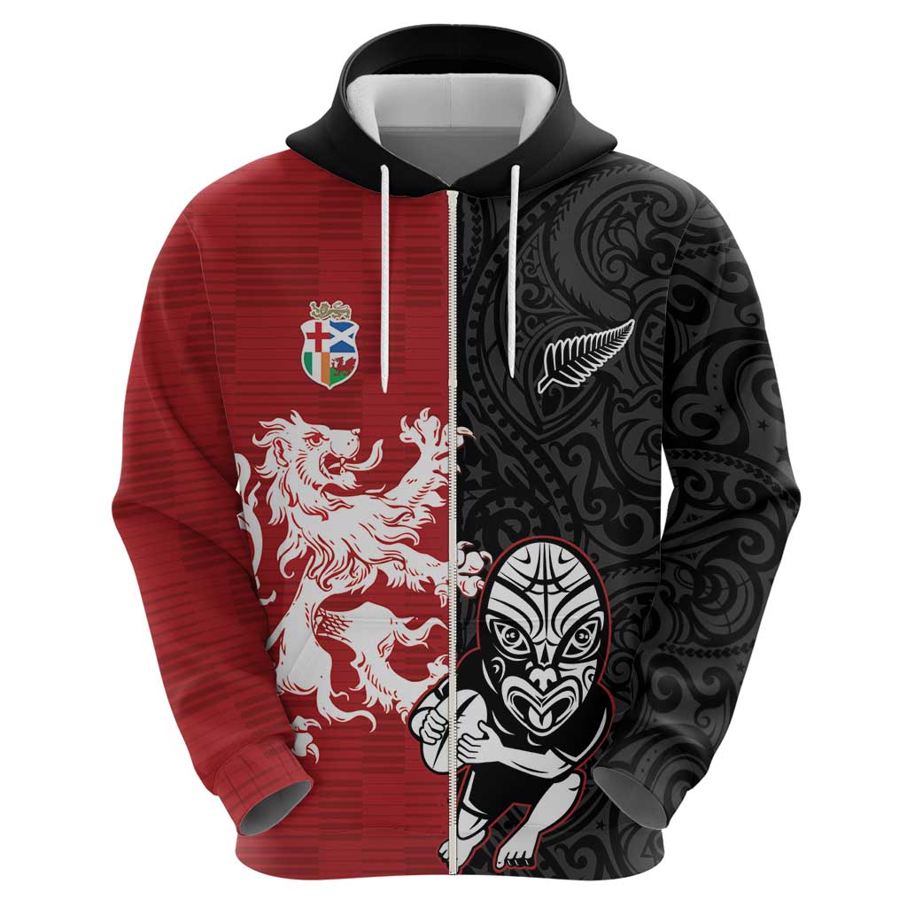 Custom British Lions New Zealand Hoodie Unique Style LT18 - Polynesian Pride