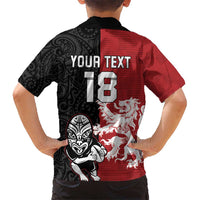 Custom British Lions New Zealand Kid Hawaiian Shirt Unique Style LT18 - Polynesian Pride