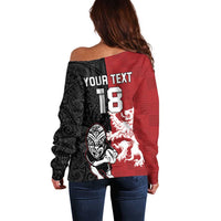Custom British Lions New Zealand Off Shoulder Sweater Unique Style LT18 - Polynesian Pride