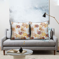 Brown Aloha Hawaiian Pillow Cover Monstera Hibiscus Tropical Pattern LT19 - Polynesian Pride