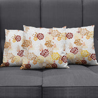 Brown Aloha Hawaiian Pillow Cover Monstera Hibiscus Tropical Pattern LT19 - Polynesian Pride
