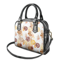 Brown Aloha Hawaiian Shoulder Handbag Monstera Hibiscus Tropical Pattern LT19 - Polynesian Pride