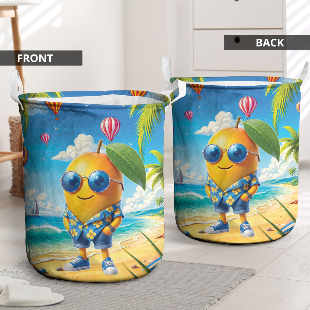 Funny Hawaii Mango Laundry Basket Tropical Summer Beach Mascot Vacation LT19 - Polynesian Pride