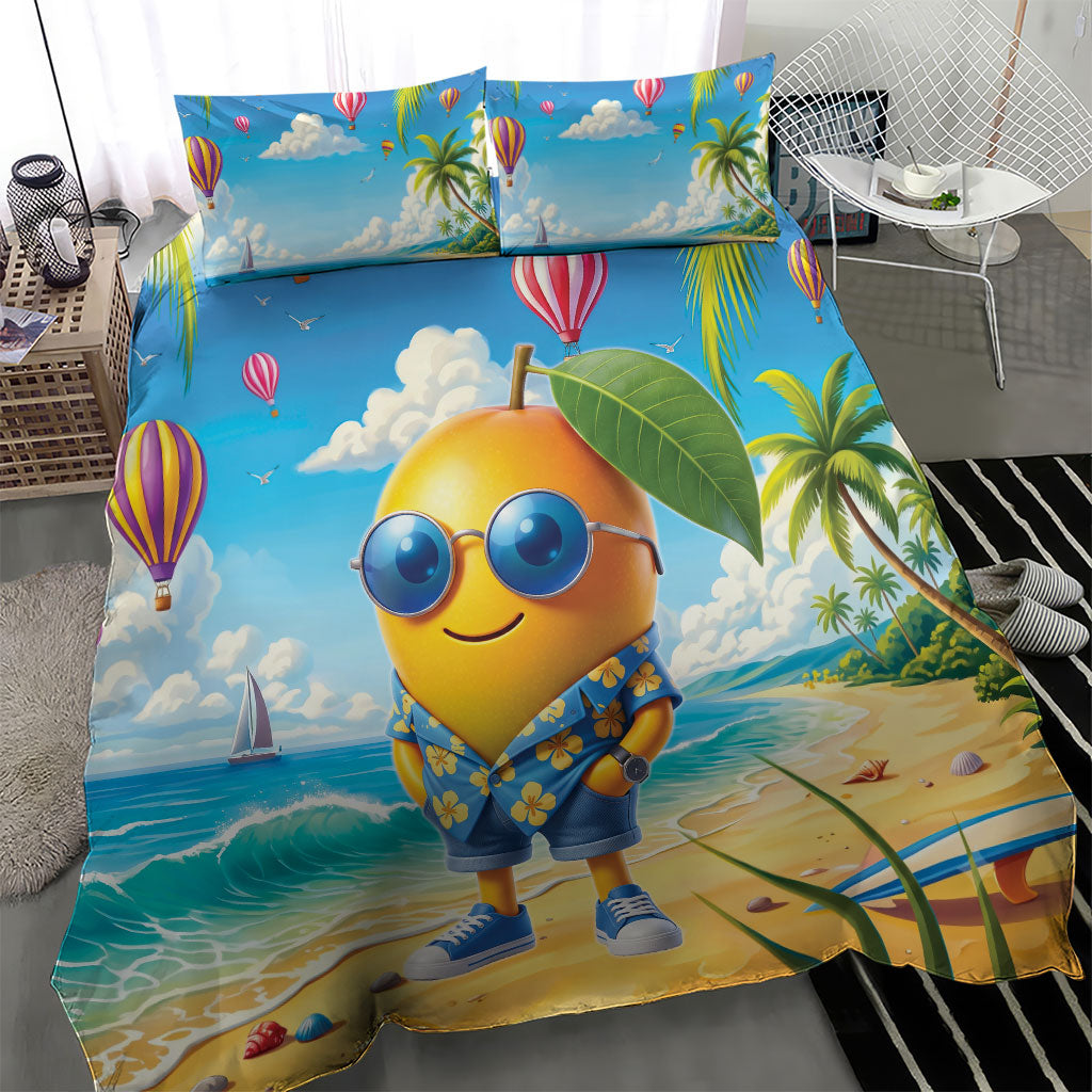 Funny Hawaii Mango Bedding Set Tropical Summer Beach Mascot Vacation LT19 - Polynesian Pride