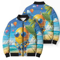 Funny Hawaii Mango Bomber Puffer Jacket Tropical Summer Beach Mascot Vacation LT19 - Polynesian Pride