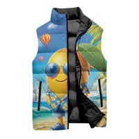 Funny Hawaii Mango Sleeveless Puffer Jacket Tropical Summer Beach Mascot Vacation LT19 - Polynesian Pride
