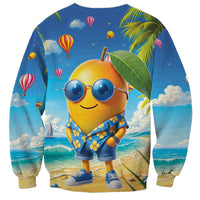 Funny Hawaii Mango Sweatshirt Tropical Summer Beach Mascot Vacation LT19 - Polynesian Pride
