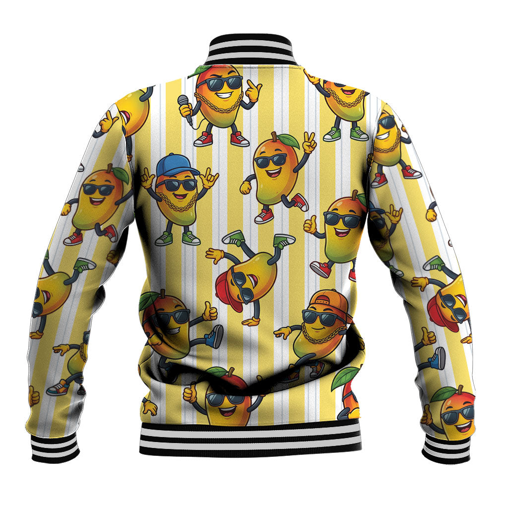Funny Hawaii Mango Hip Hop Cartoon Baseball Jacket Summer Beach Party LT19 - Polynesian Pride