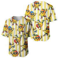 Funny Hawaii Mango Hip Hop Cartoon Baseball Jersey Summer Beach Party LT19 - Polynesian Pride