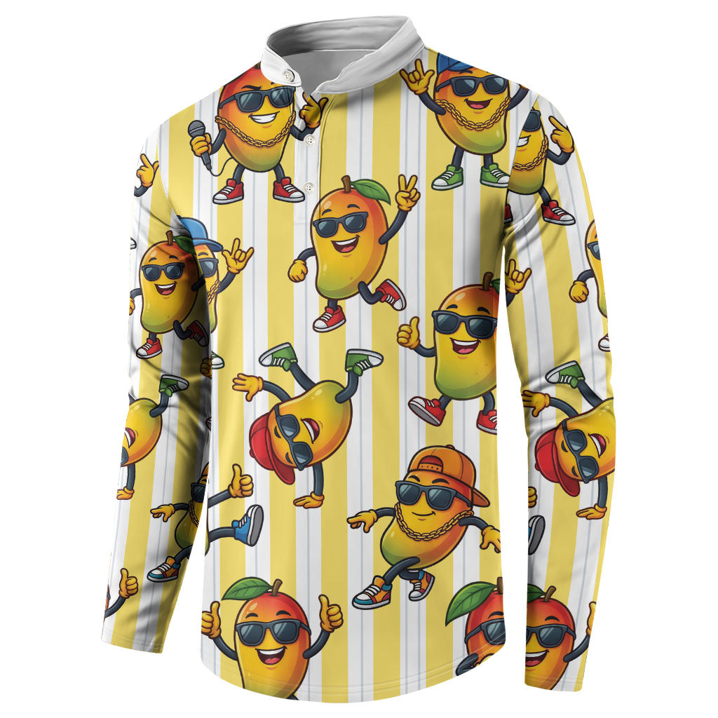 Funny Hawaii Mango Hip Hop Cartoon Button Sweatshirt Summer Beach Party LT19 - Polynesian Pride