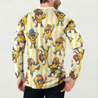 Funny Hawaii Mango Hip Hop Cartoon Button Sweatshirt Summer Beach Party LT19 - Polynesian Pride