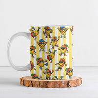 Funny Hawaii Mango Hip Hop Cartoon Ceramic Mug Summer Beach Party LT19 Yellow - Polynesian Pride