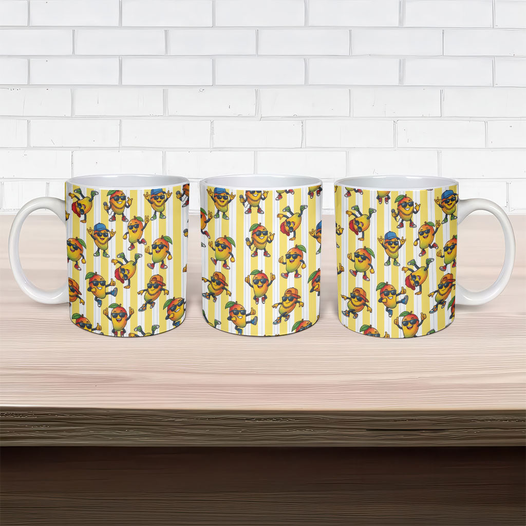 Funny Hawaii Mango Hip Hop Cartoon Ceramic Mug Summer Beach Party LT19 - Polynesian Pride