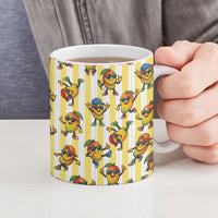 Funny Hawaii Mango Hip Hop Cartoon Ceramic Mug Summer Beach Party LT19 - Polynesian Pride