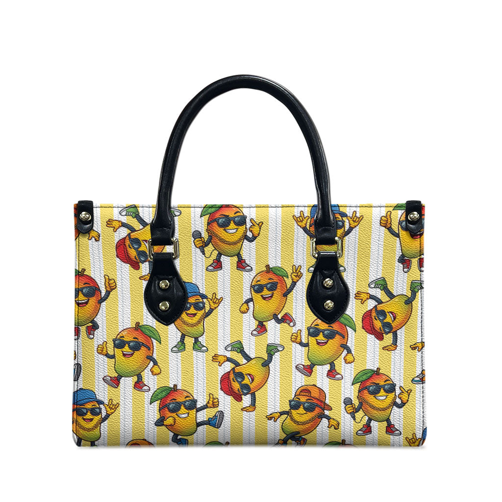 Funny Hawaii Mango Hip Hop Cartoon Leather Bag Summer Beach Party LT19 - Polynesian Pride