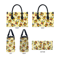 Funny Hawaii Mango Hip Hop Cartoon Leather Bag Summer Beach Party LT19 - Polynesian Pride