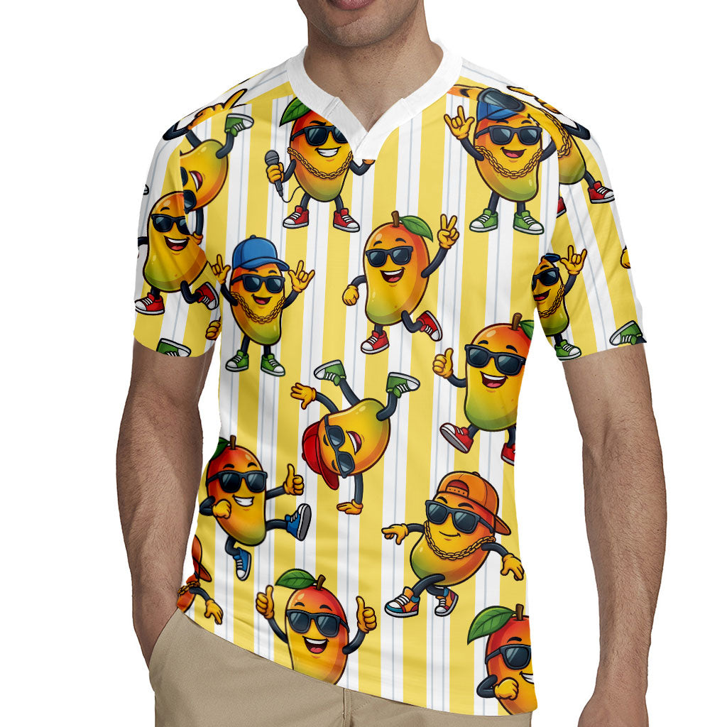 Funny Hawaii Mango Hip Hop Cartoon Rugby Jersey Summer Beach Party LT19 - Polynesian Pride