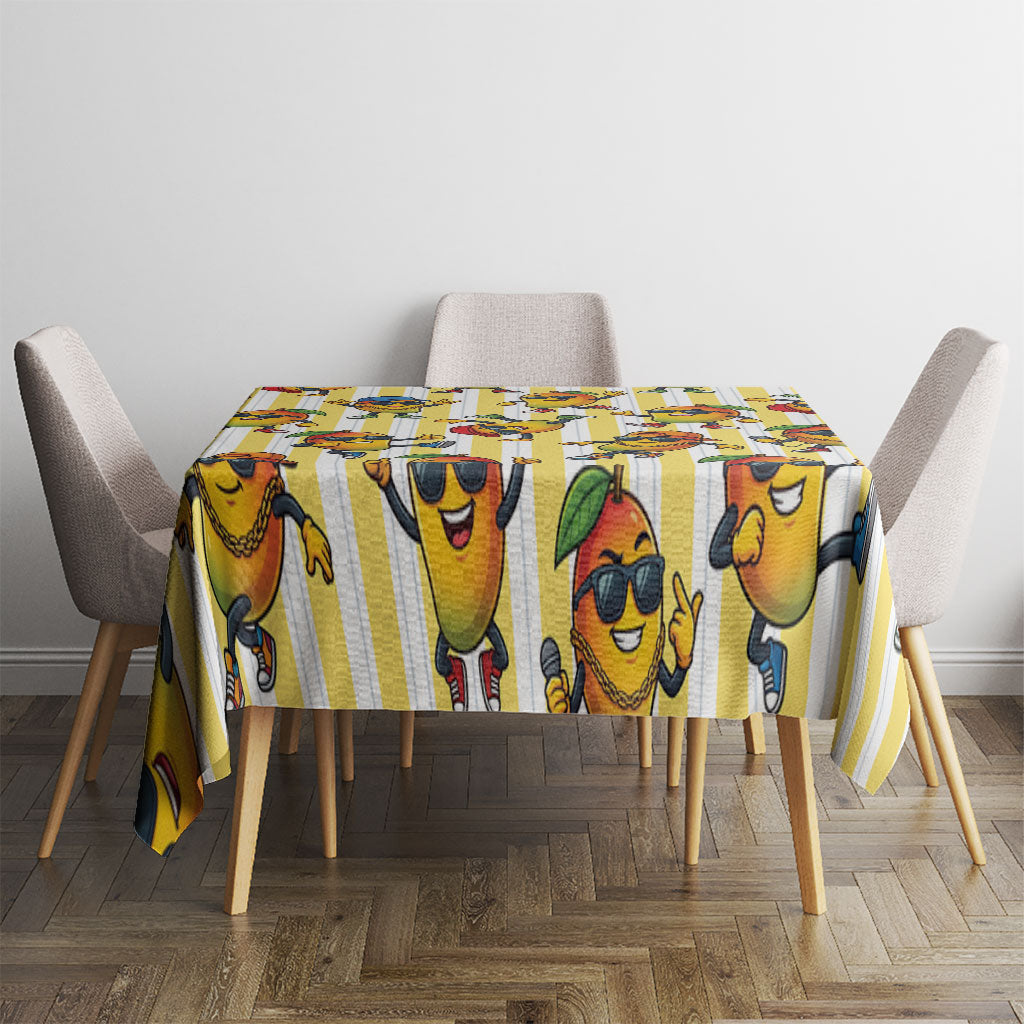 Funny Hawaii Mango Hip Hop Cartoon Tablecloth Summer Beach Party LT19 - Polynesian Pride