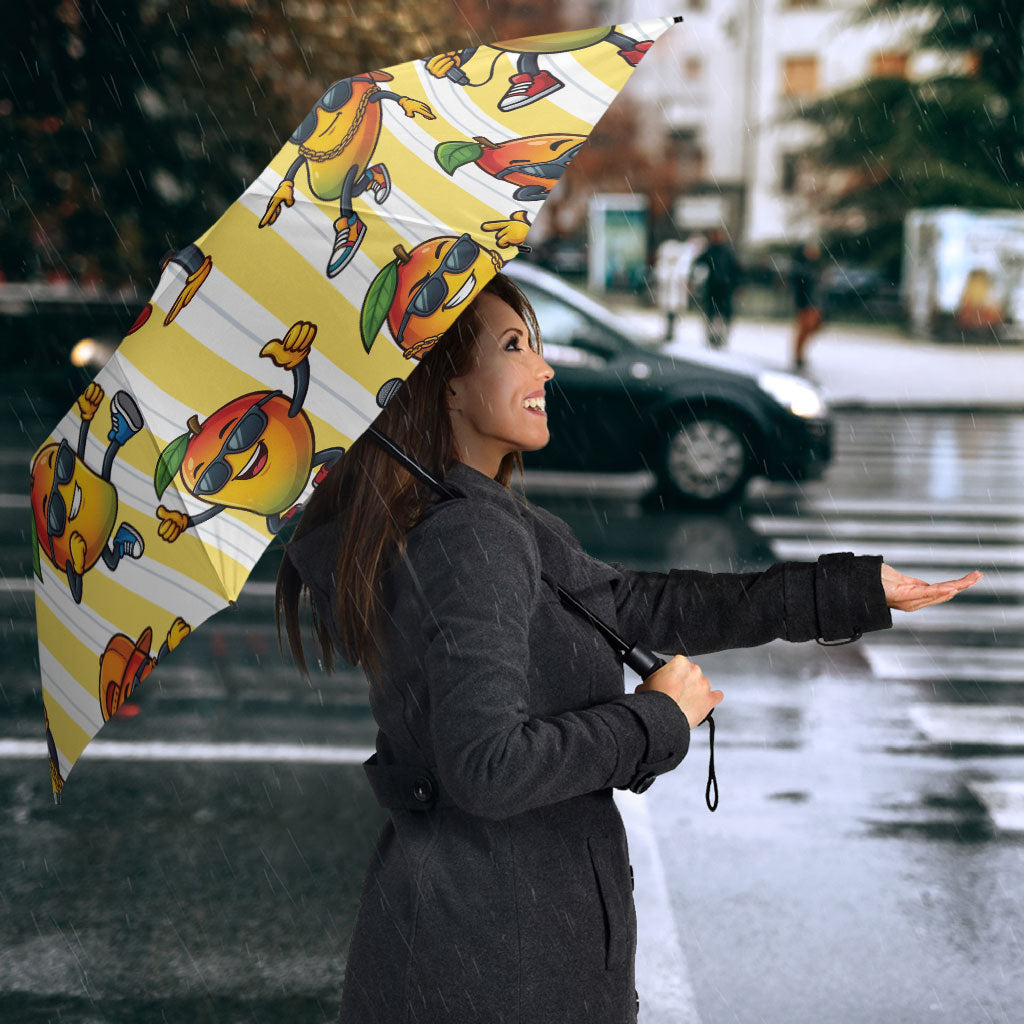Funny Hawaii Mango Hip Hop Cartoon Umbrella Summer Beach Party LT19 - Polynesian Pride