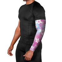 Pink Aloha Hawaiian Arm Sleeves Tropical Flower Palm Leaf Pattern LT19 - Polynesian Pride