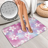 Pink Aloha Hawaiian Bathroom Set Tropical Flower Palm Leaf Pattern LT19 - Polynesian Pride