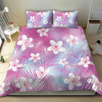 Pink Aloha Hawaiian Bedding Set Tropical Flower Palm Leaf Pattern LT19 - Polynesian Pride