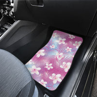 Pink Aloha Hawaiian Car Mats Tropical Flower Palm Leaf Pattern LT19 - Polynesian Pride