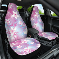 Pink Aloha Hawaiian Car Seat Cover Tropical Flower Palm Leaf Pattern LT19 One Size Pink - Polynesian Pride