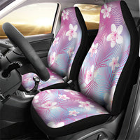 Pink Aloha Hawaiian Car Seat Cover Tropical Flower Palm Leaf Pattern LT19 - Polynesian Pride