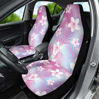 Pink Aloha Hawaiian Car Seat Cover Tropical Flower Palm Leaf Pattern LT19 - Polynesian Pride