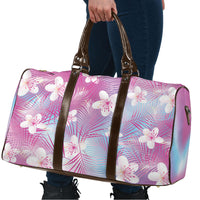 Pink Aloha Hawaiian Travel Bag Tropical Flower Palm Leaf Pattern LT19 - Polynesian Pride