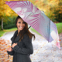Pink Aloha Hawaiian Umbrella Tropical Flower Palm Leaf Pattern LT19 - Polynesian Pride