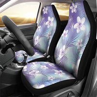 Purple Aloha Hawaiian Car Seat Cover Tropical Flower Palm Leaf Pattern LT19 - Polynesian Pride
