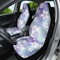 Purple Aloha Hawaiian Car Seat Cover Tropical Flower Palm Leaf Pattern LT19 - Polynesian Pride