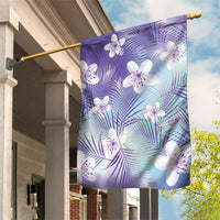 Purple Aloha Hawaiian Garden Flag Tropical Flower Palm Leaf Pattern LT19 House Flag Purple - Polynesian Pride