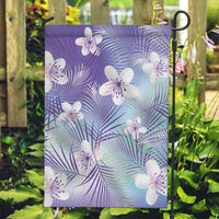 Purple Aloha Hawaiian Garden Flag Tropical Flower Palm Leaf Pattern LT19 Garden Flag Purple - Polynesian Pride